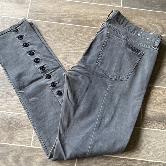 Hudson Button Fly Skinny Jeans - Picture 3 of 8